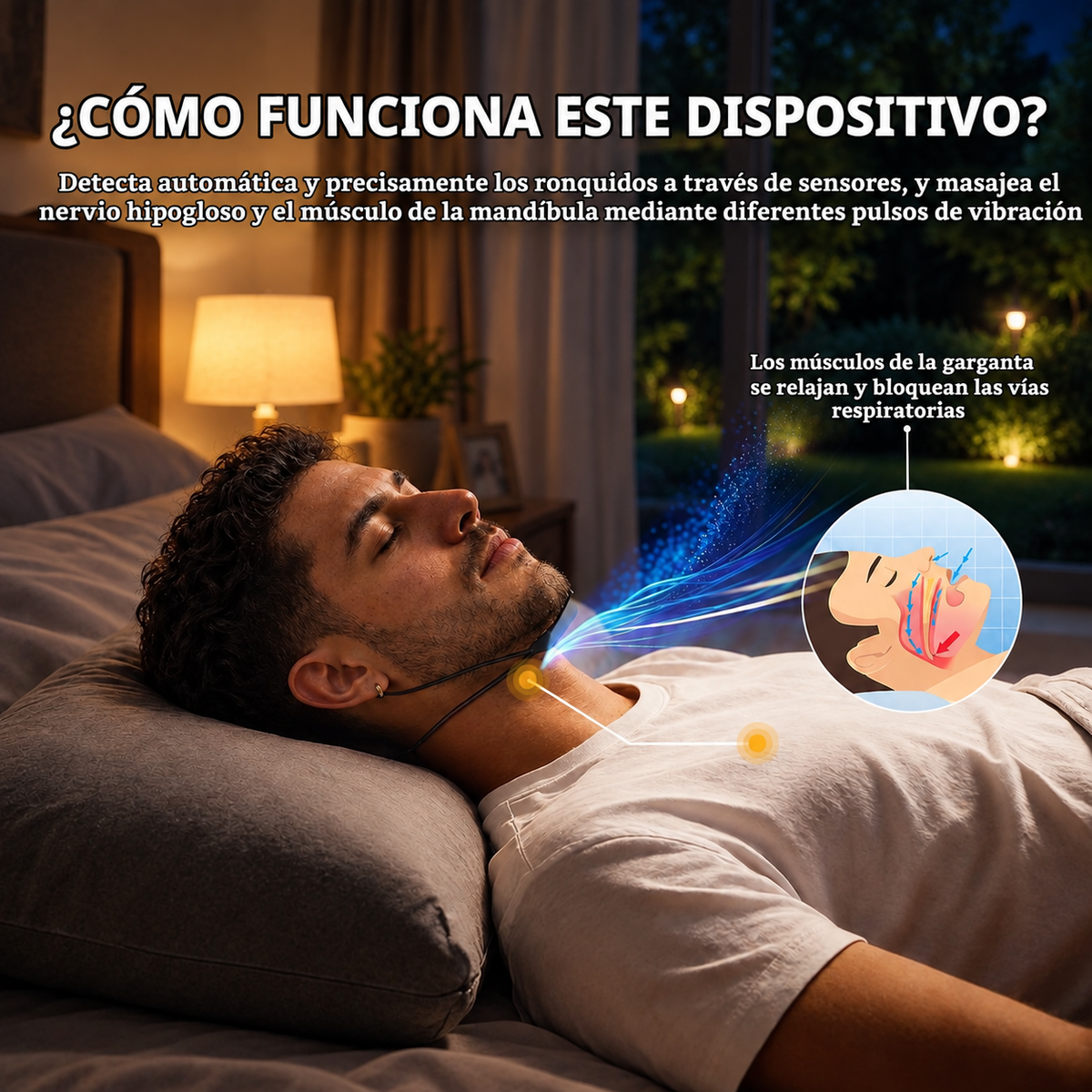 Corrector de respiración para combatir los ronquidos